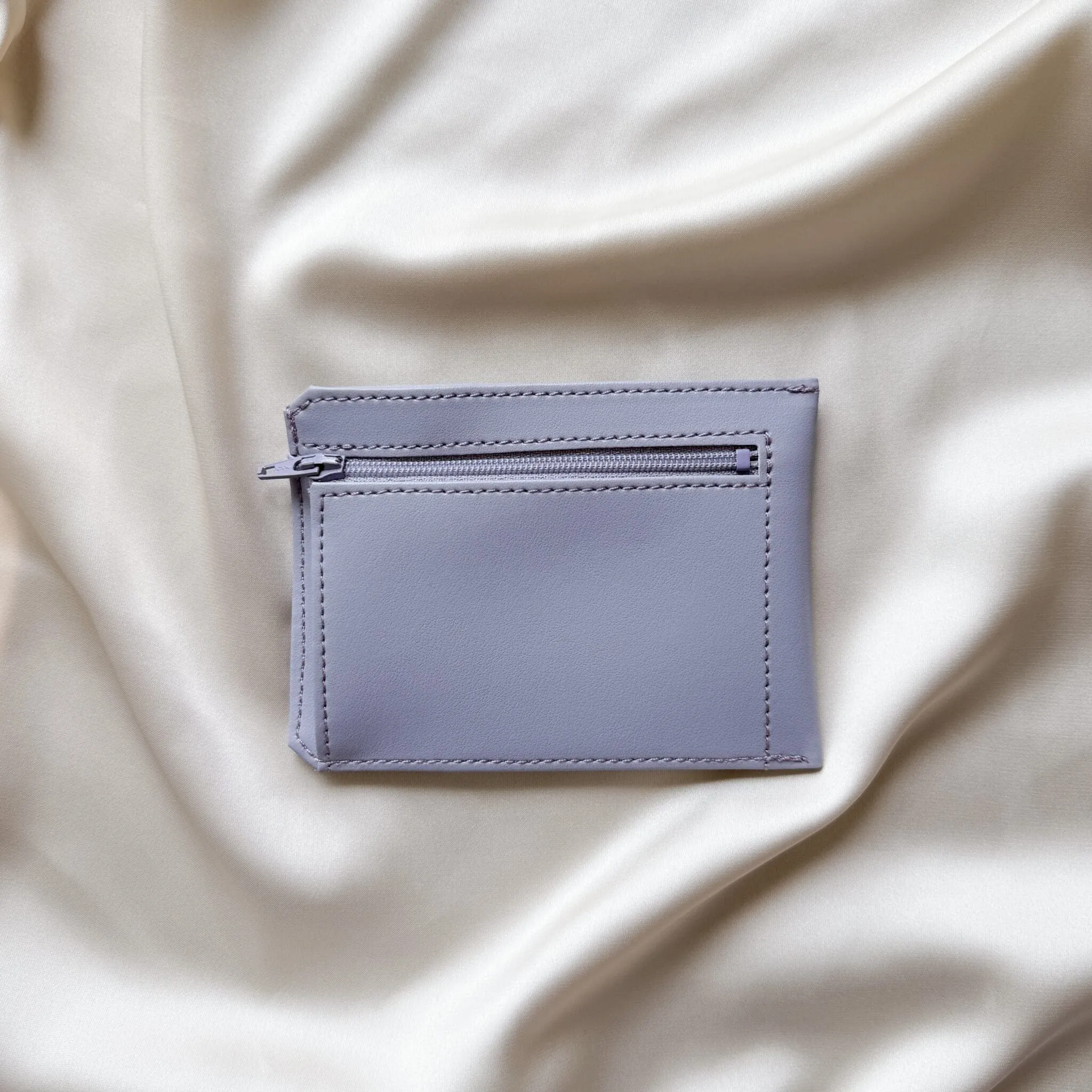 Jasmin Vegan Apple Leather Compact Wallet | Lilac