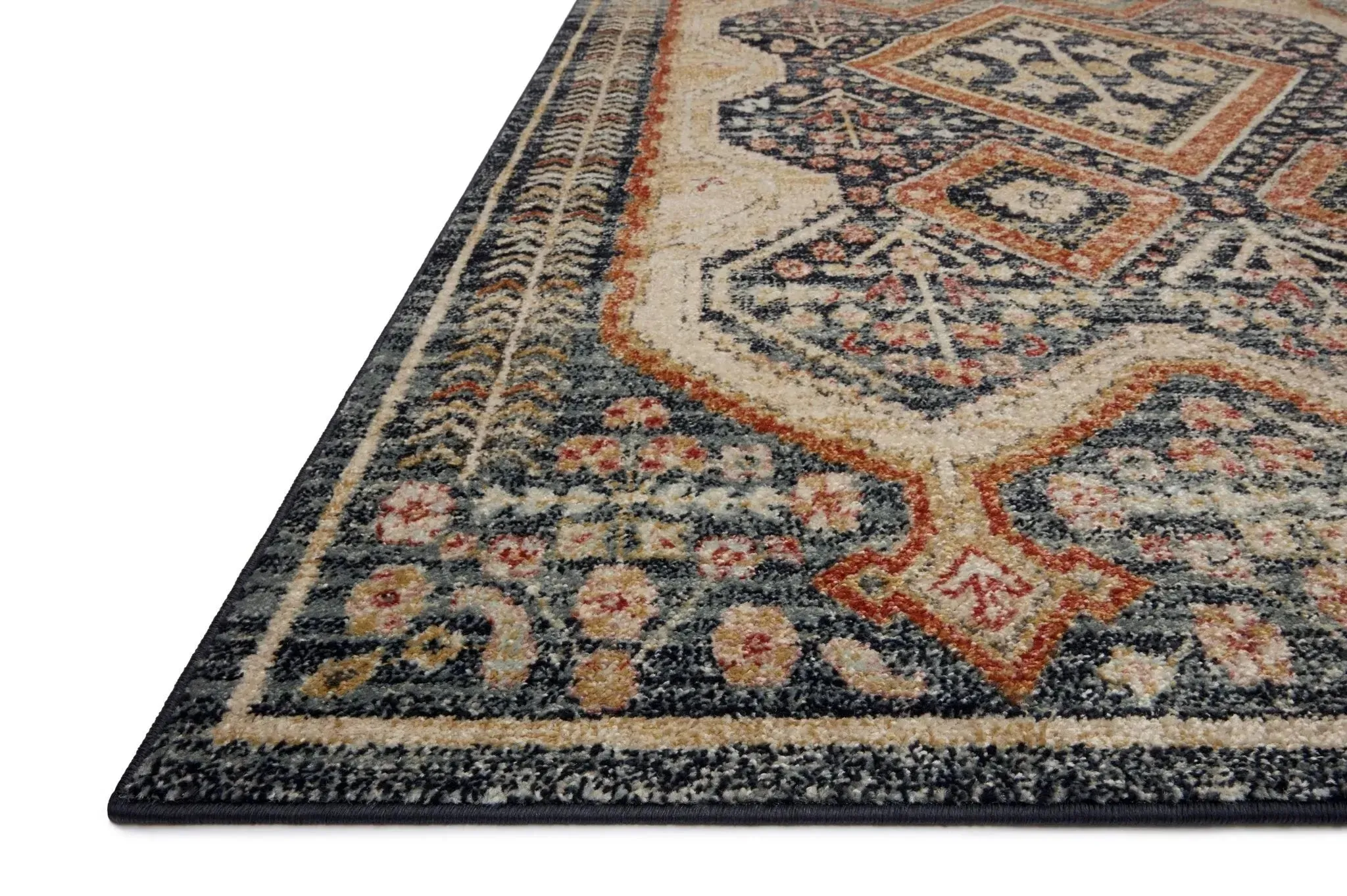 Jocelyn JOC-05 Navy/Multi Rug