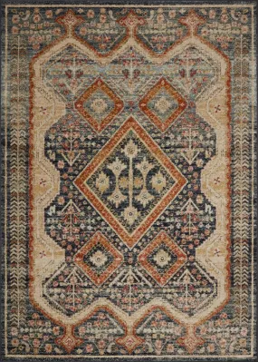 Jocelyn JOC-05 Navy/Multi Rug