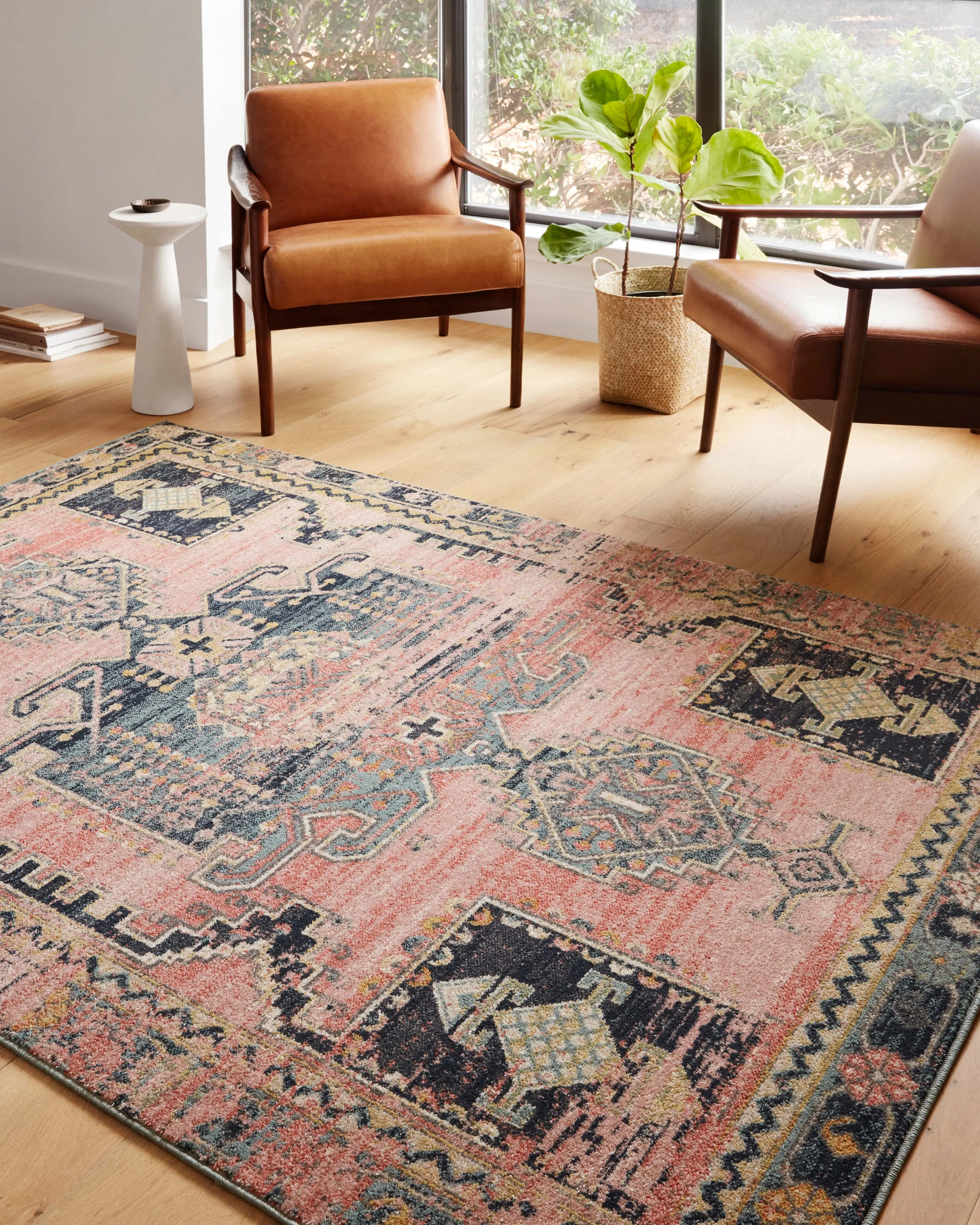 Jocelyn Rug in Rose & Rose