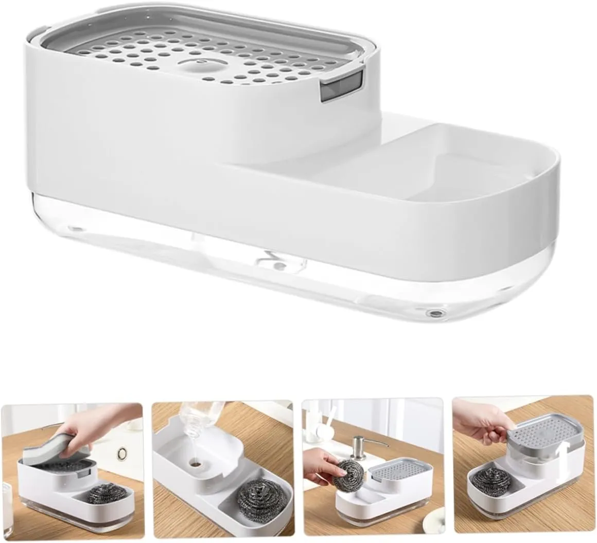 Kitchen Sink Organizer with Soap Dispenser