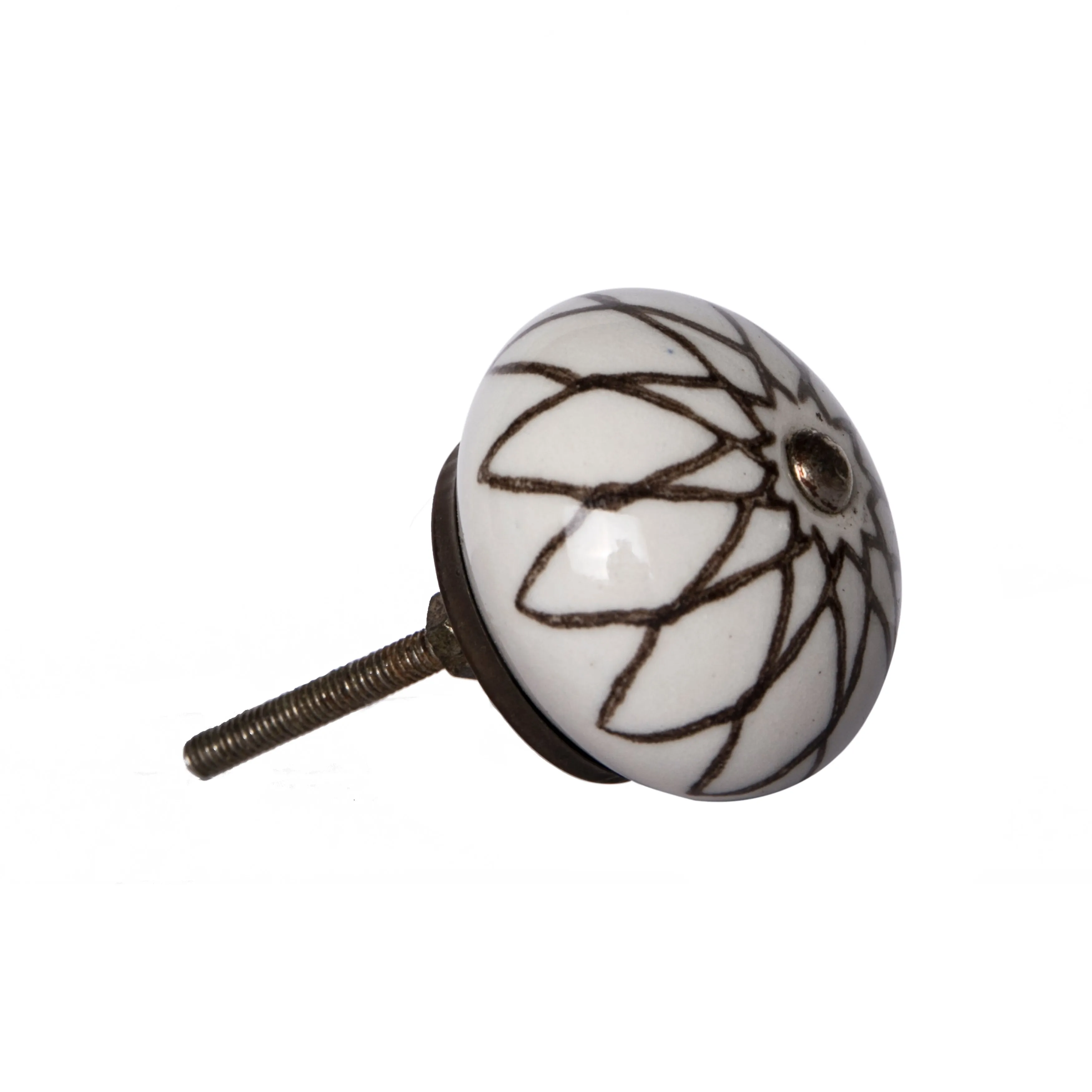 Knob-It Home Decor Classic Cabinet & Drawer Knobs-Cream/Brown/Copper