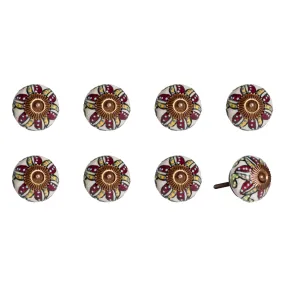 Knob-It Home Decor Classic Cabinet & Drawer Knobs-Cream/Burgundy/Yellow/Copper