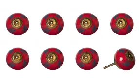Knob-It Home Decor Classic Cabinet & Drawer Knobs-Red/Blue/Gold