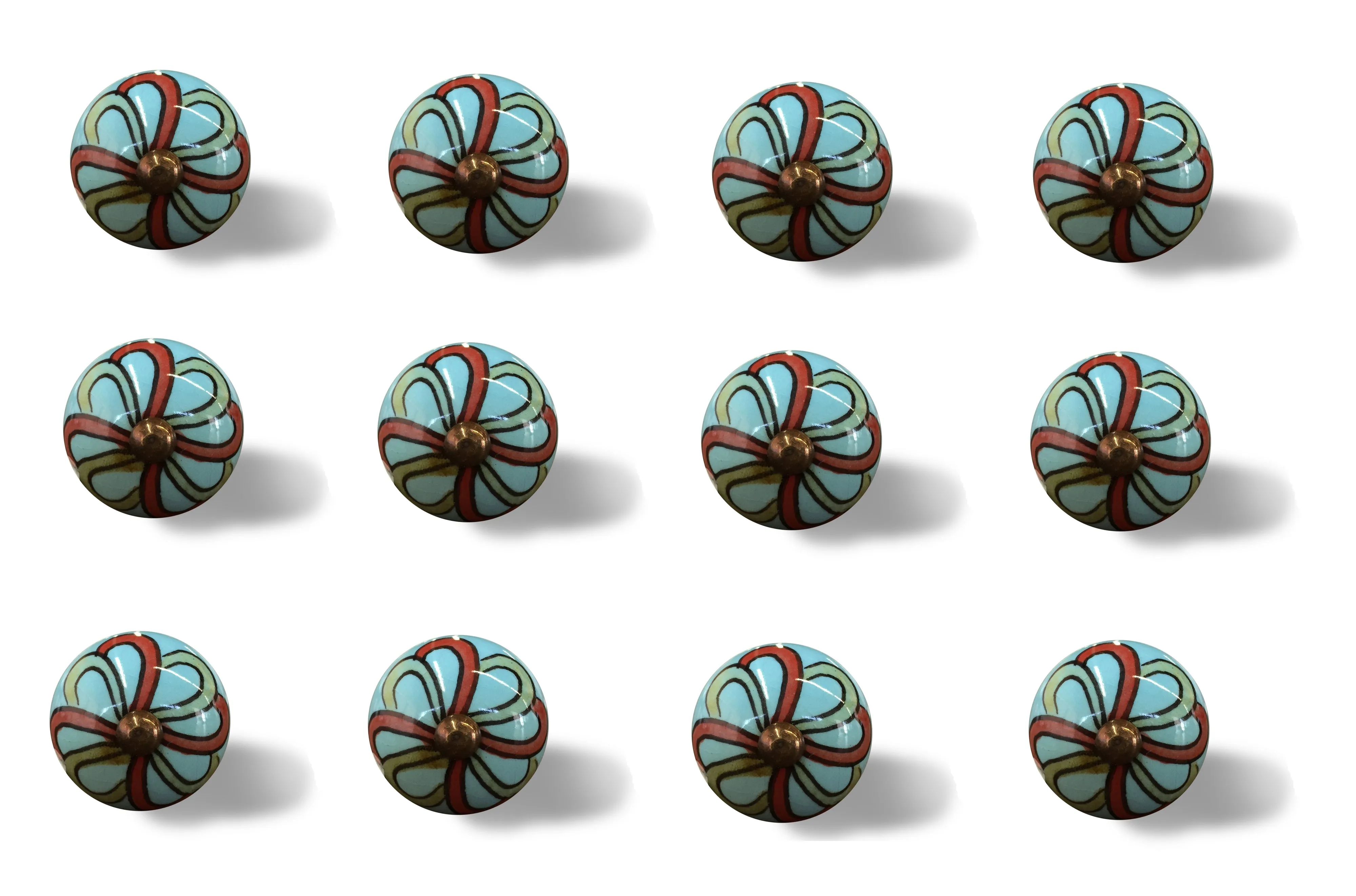 Knob-It Home Decor Classic Cabinet & Drawer Knobs-Turquoise/Red/Green/Copper