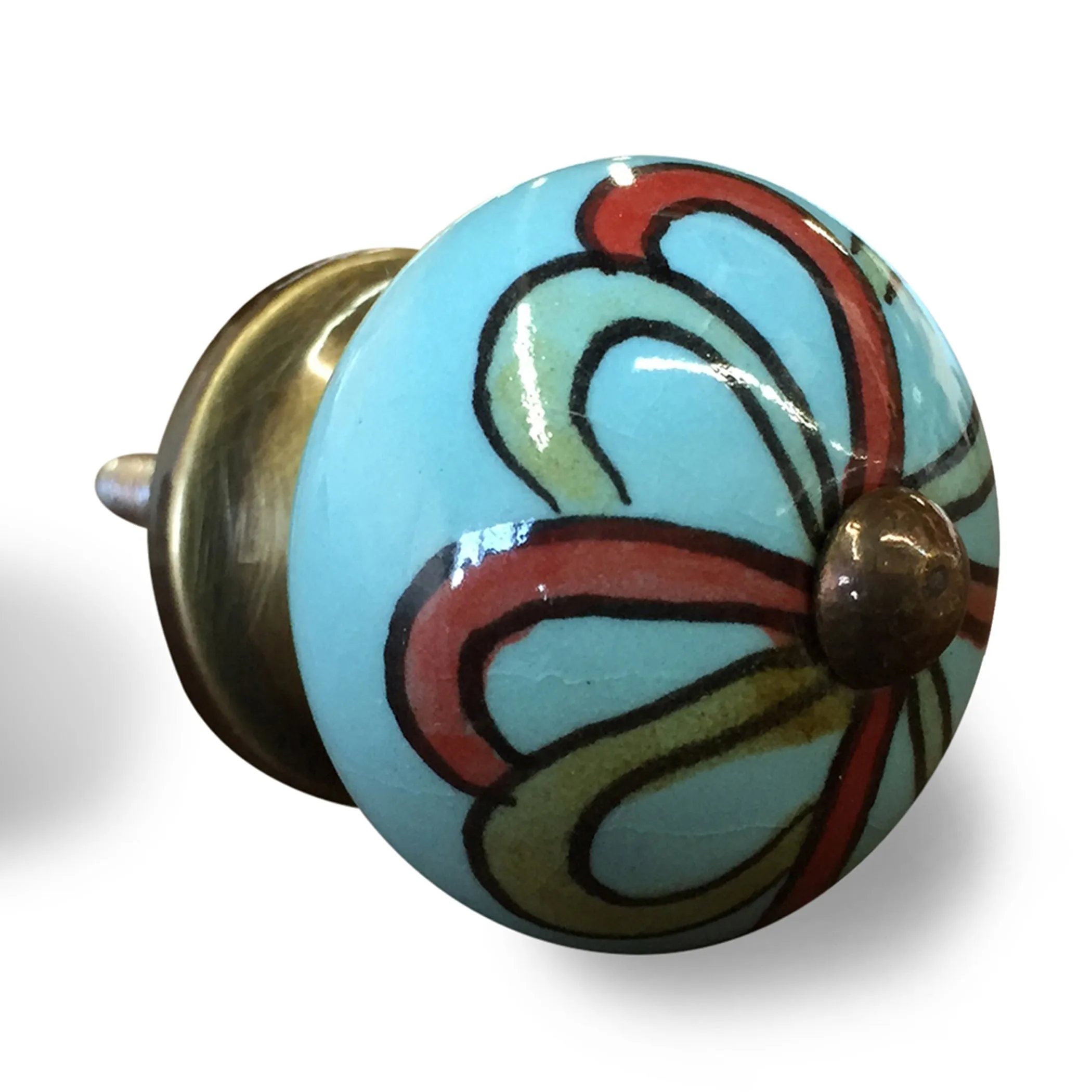 Knob-It Home Decor Classic Cabinet & Drawer Knobs-Turquoise/Red/Green/Copper