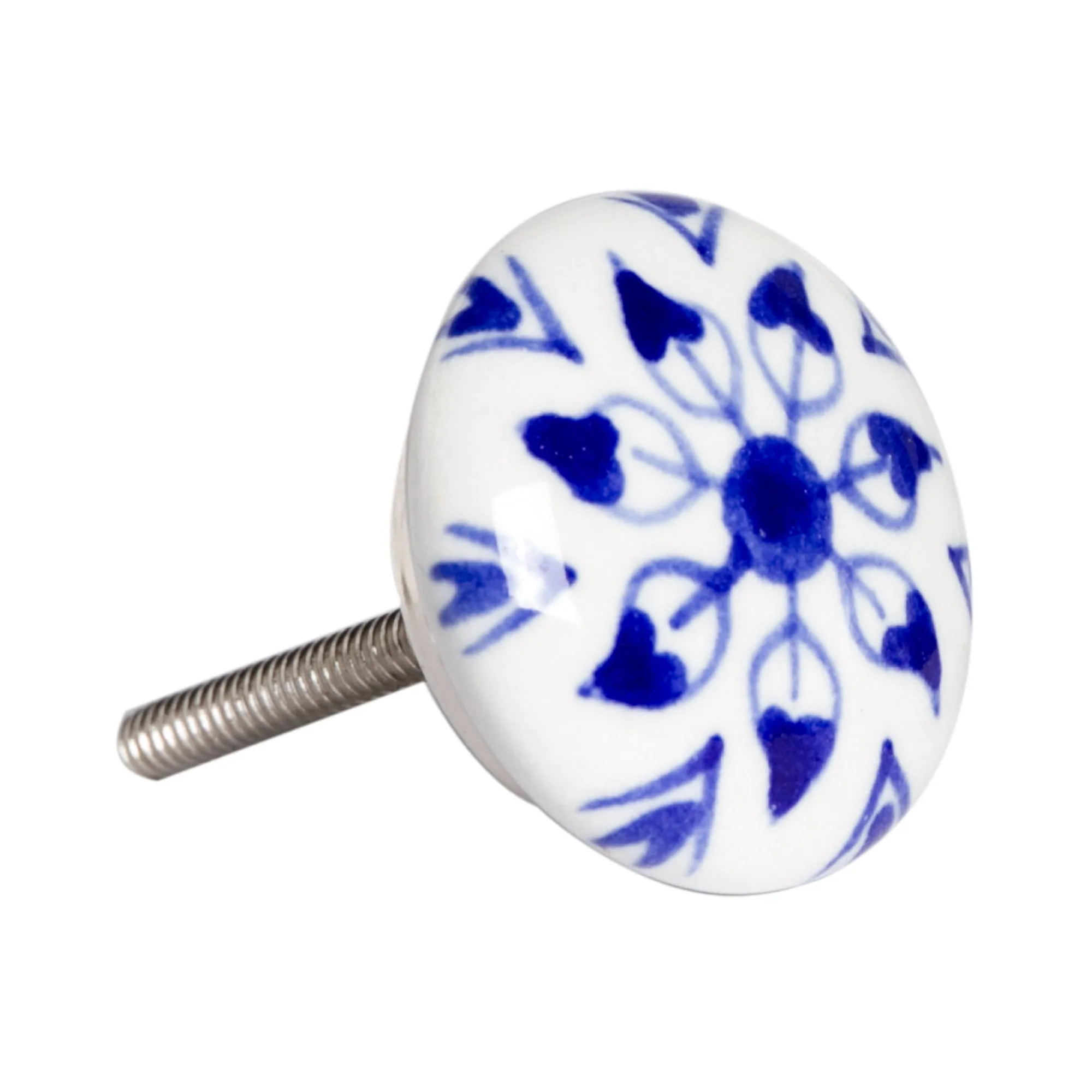 Knob-It Home Decor Classic Cabinet & Drawer Knobs-White/Blue