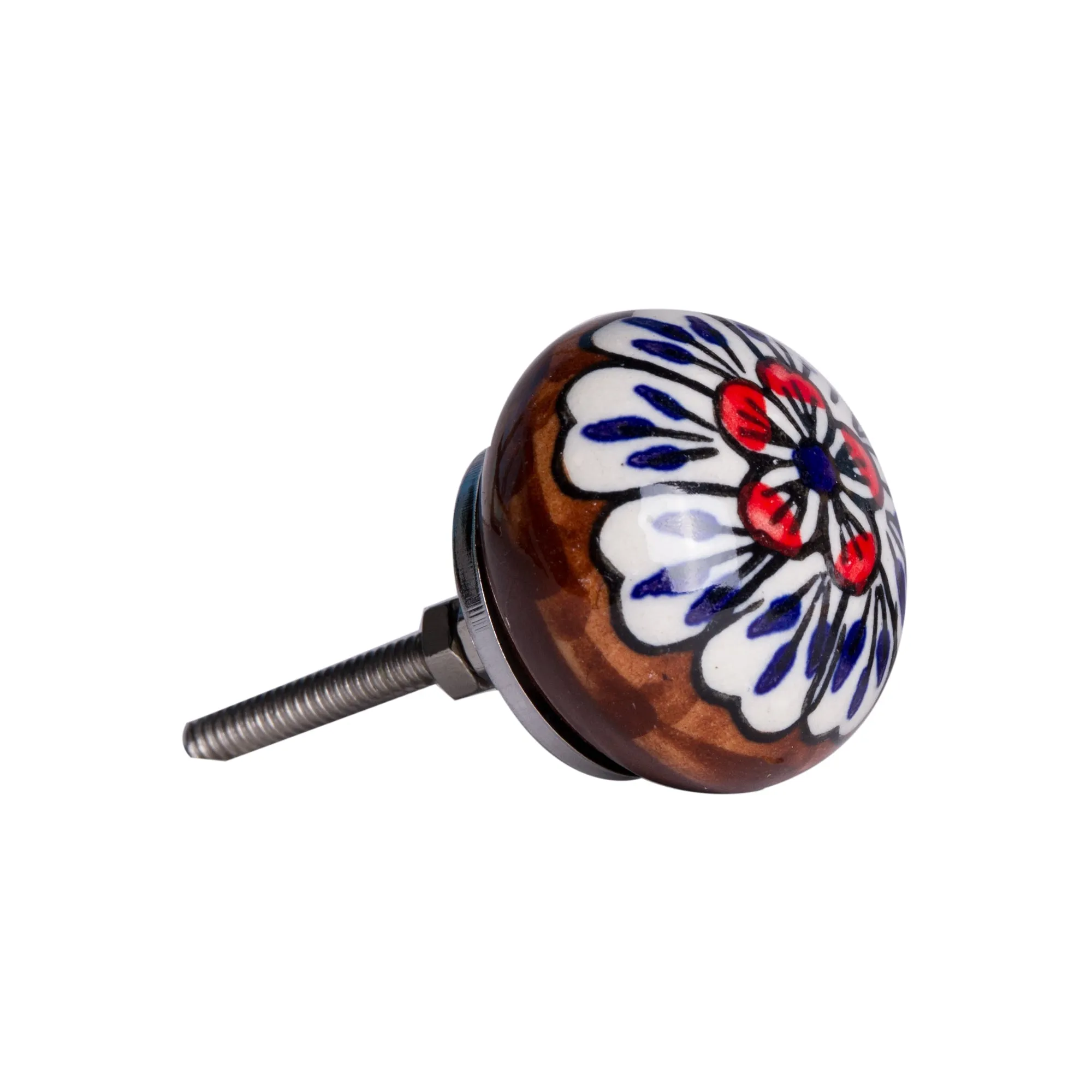 Knob-It Home Decor Classic Cabinet & Drawer Knobs-White/Blue/Brown/Red