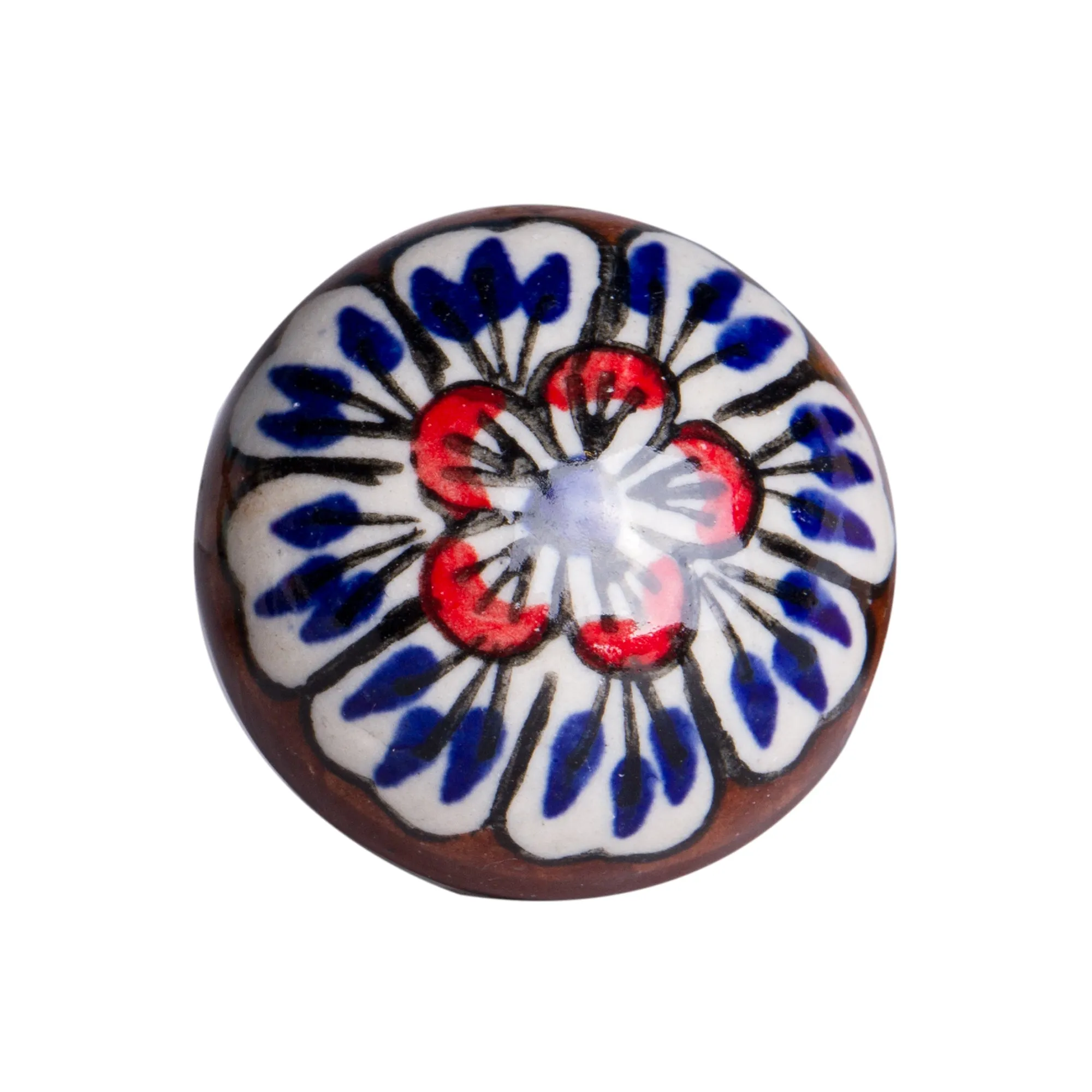 Knob-It Home Decor Classic Cabinet & Drawer Knobs-White/Blue/Brown/Red