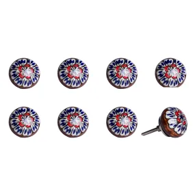 Knob-It Home Decor Classic Cabinet & Drawer Knobs-White/Blue/Brown/Red