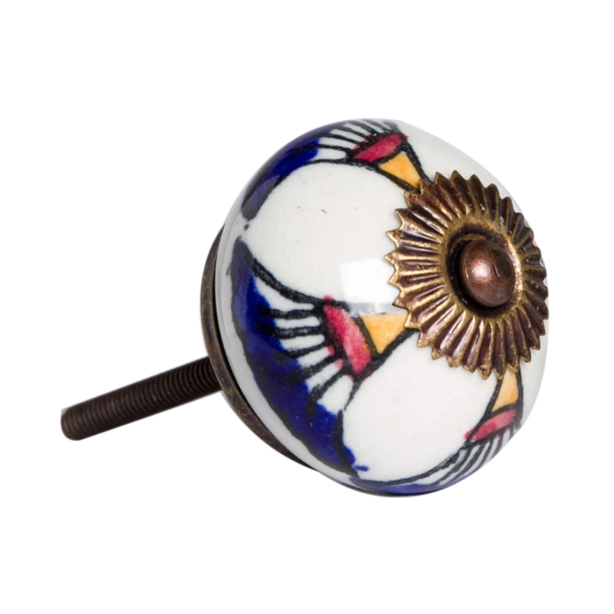 Knob-It Home Decor Classic Cabinet & Drawer Knobs-White/Blue/Yellow/Copper