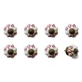 Knob-It Home Decor Classic Cabinet & Drawer Knobs-White/Burgundy/Copper