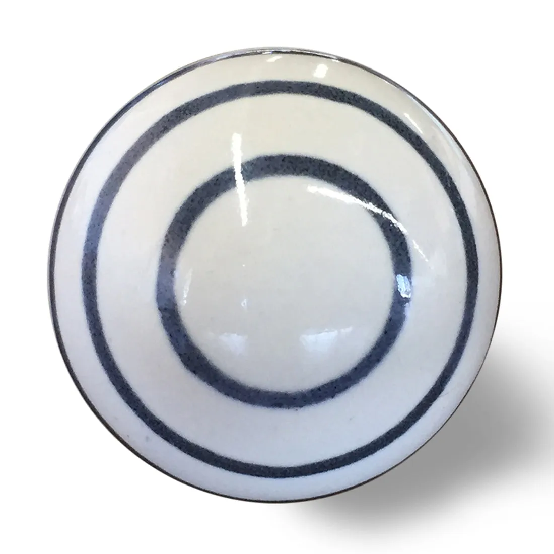 Knob-It Home Decor Classic Cabinet & Drawer Knobs-White/Navy