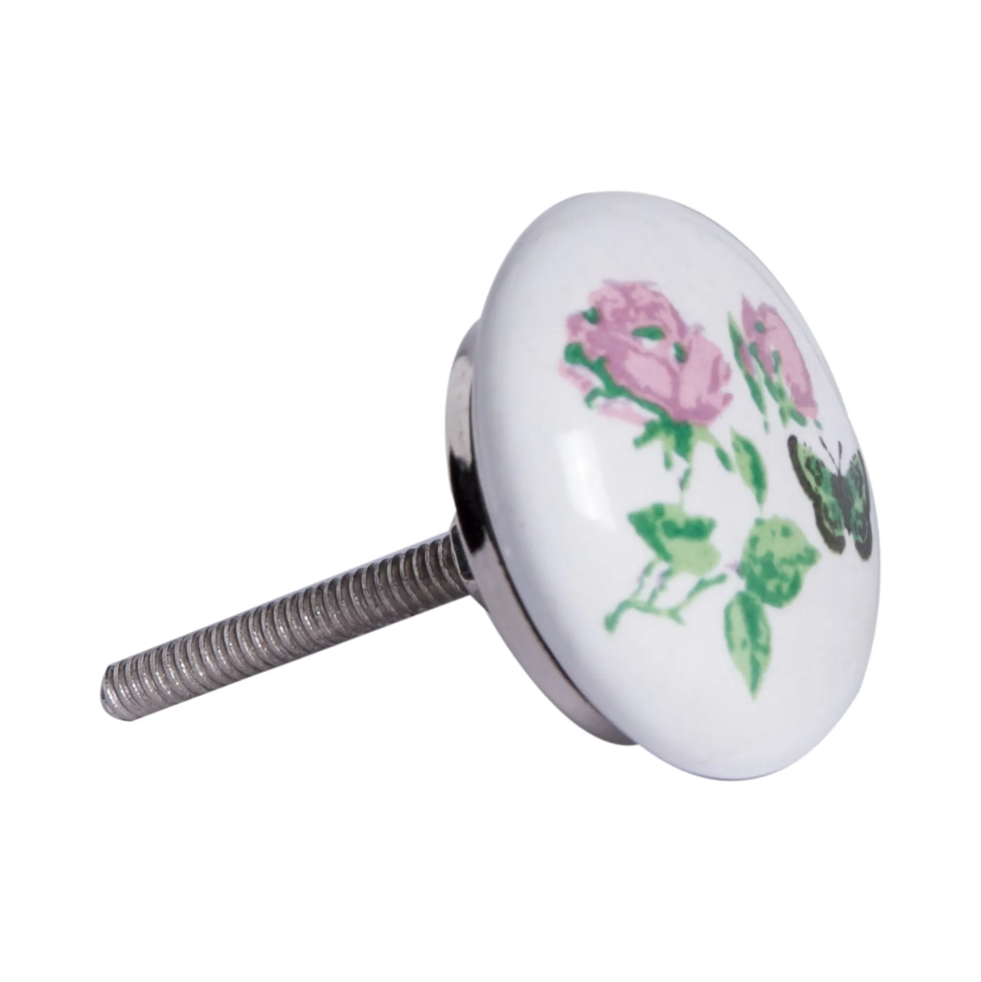 Knob-It Home Decor Classic Cabinet & Drawer Knobs-White/Pink/Green