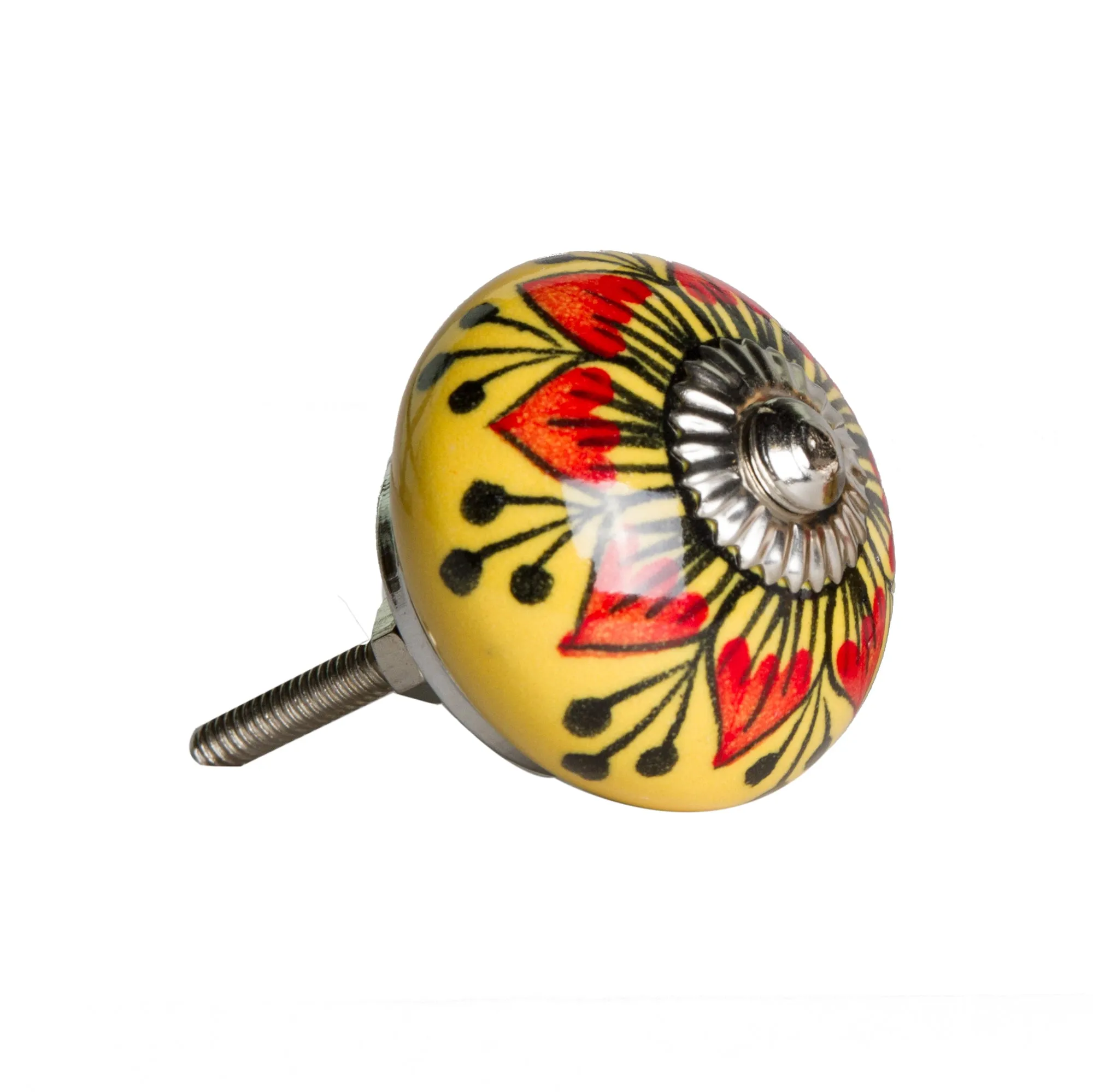 Knob-It Home Decor Classic Cabinet & Drawer Knobs-Yellow/Red/Black/Silver
