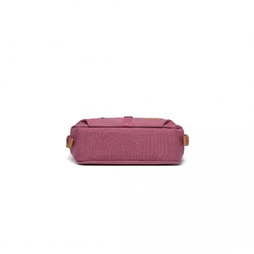 Kono Casual Canvas Dual-Use Large Capacity Shoulder Bag & Backpack - Fuchsia