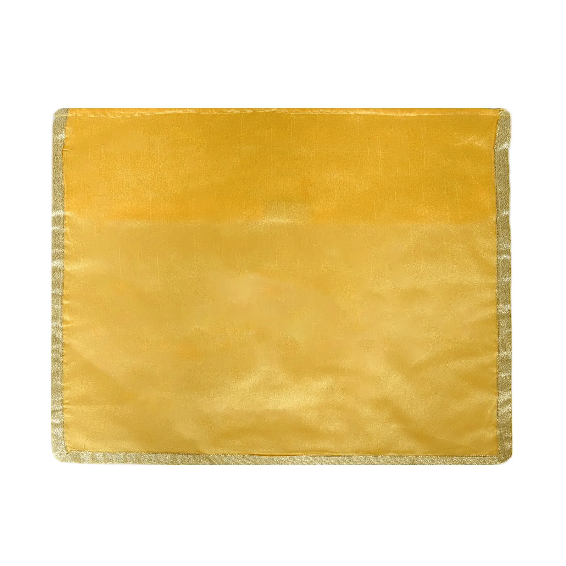 Kuber Industries Saree Cover | Clothes Storage Bag | Single Packing Saree with Velcro | Wardrobe Organizer | Cloth Stoarge Organizer | Check Jama Brooch-Design | Pack of 9 | Yellow