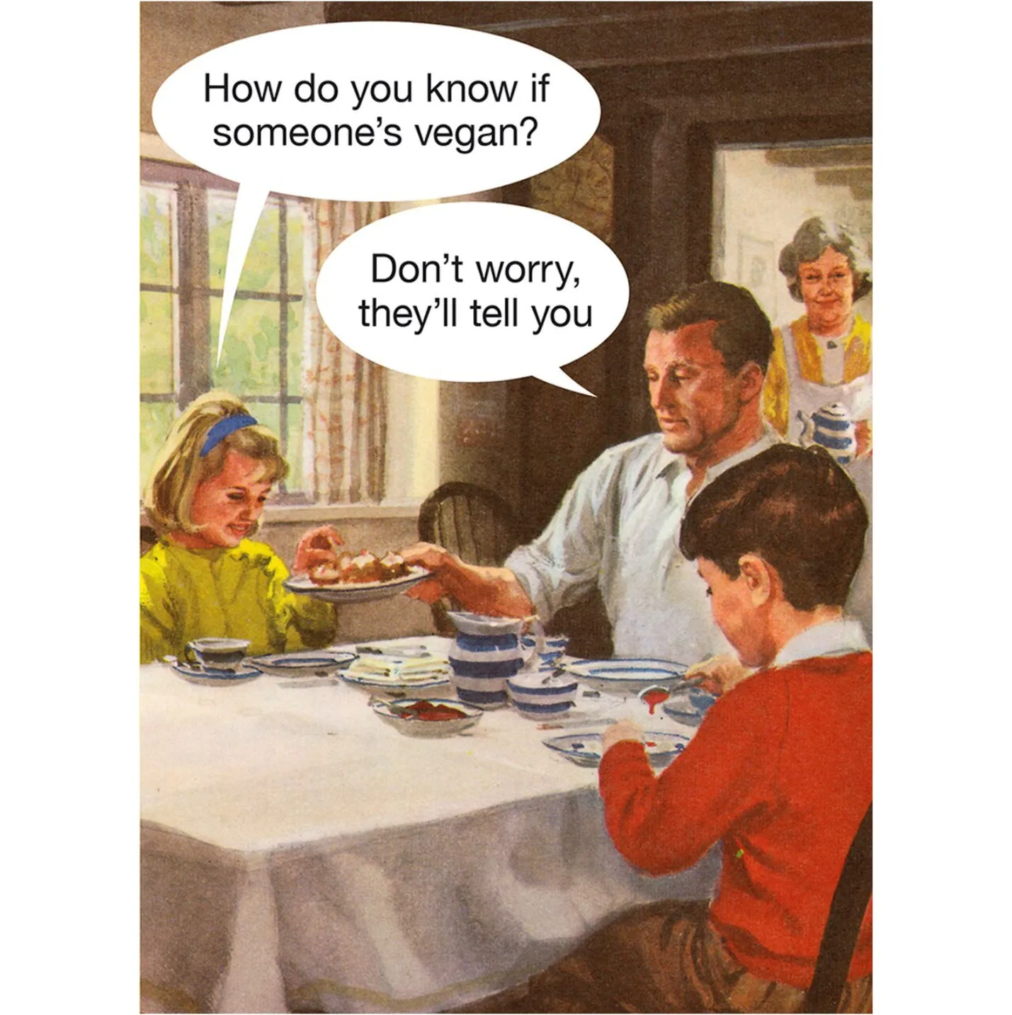 Ladybird Books Card – Vegan