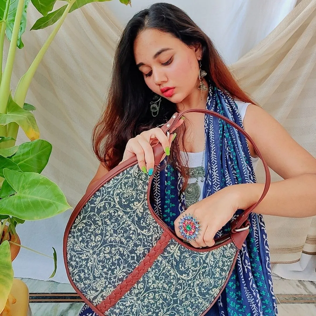 Lattice Lace Hobo Bag