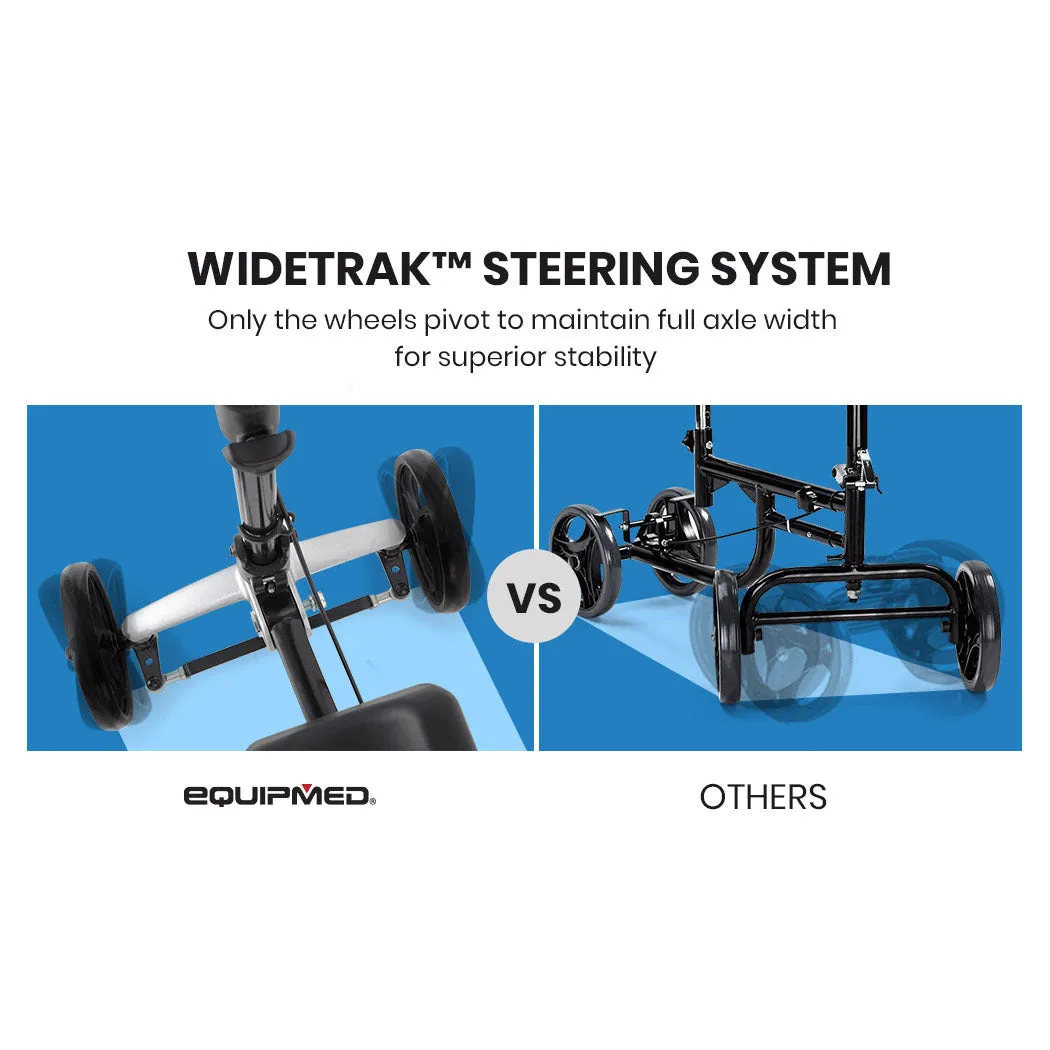 Lightweight Knee Scooter Walker with Suspension, Disc Brake - Equipmed