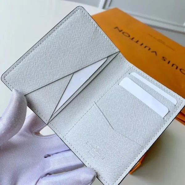 Monogram White Canvas Chalk Pocket Organizer Wallet M67817 2019