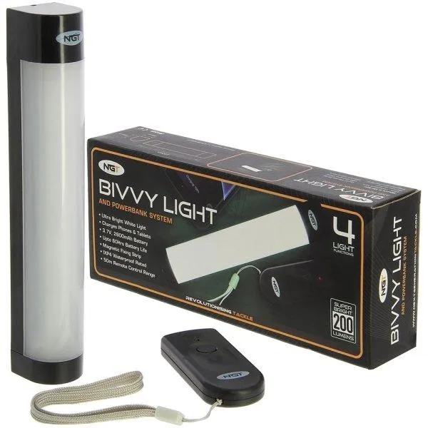 NGT Large Bivvy Light & Power Bank System