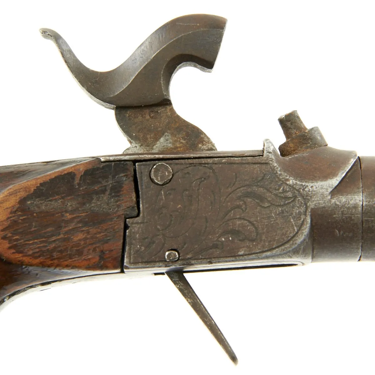 Original Belgian Percussion Pocket Pistol with Liège Proofmark - Circa 1840