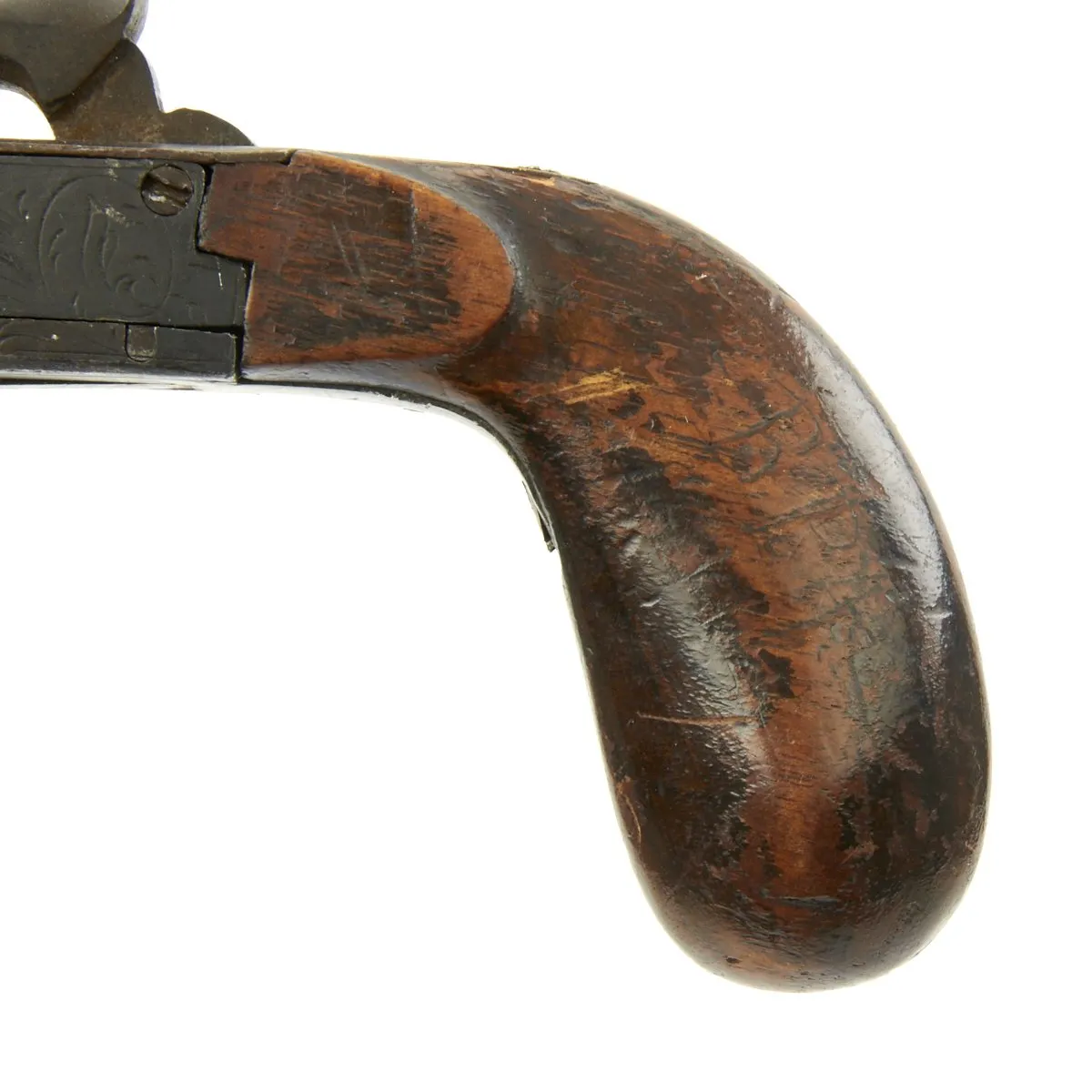 Original Belgian Percussion Pocket Pistol with Liège Proofmark - Circa 1840