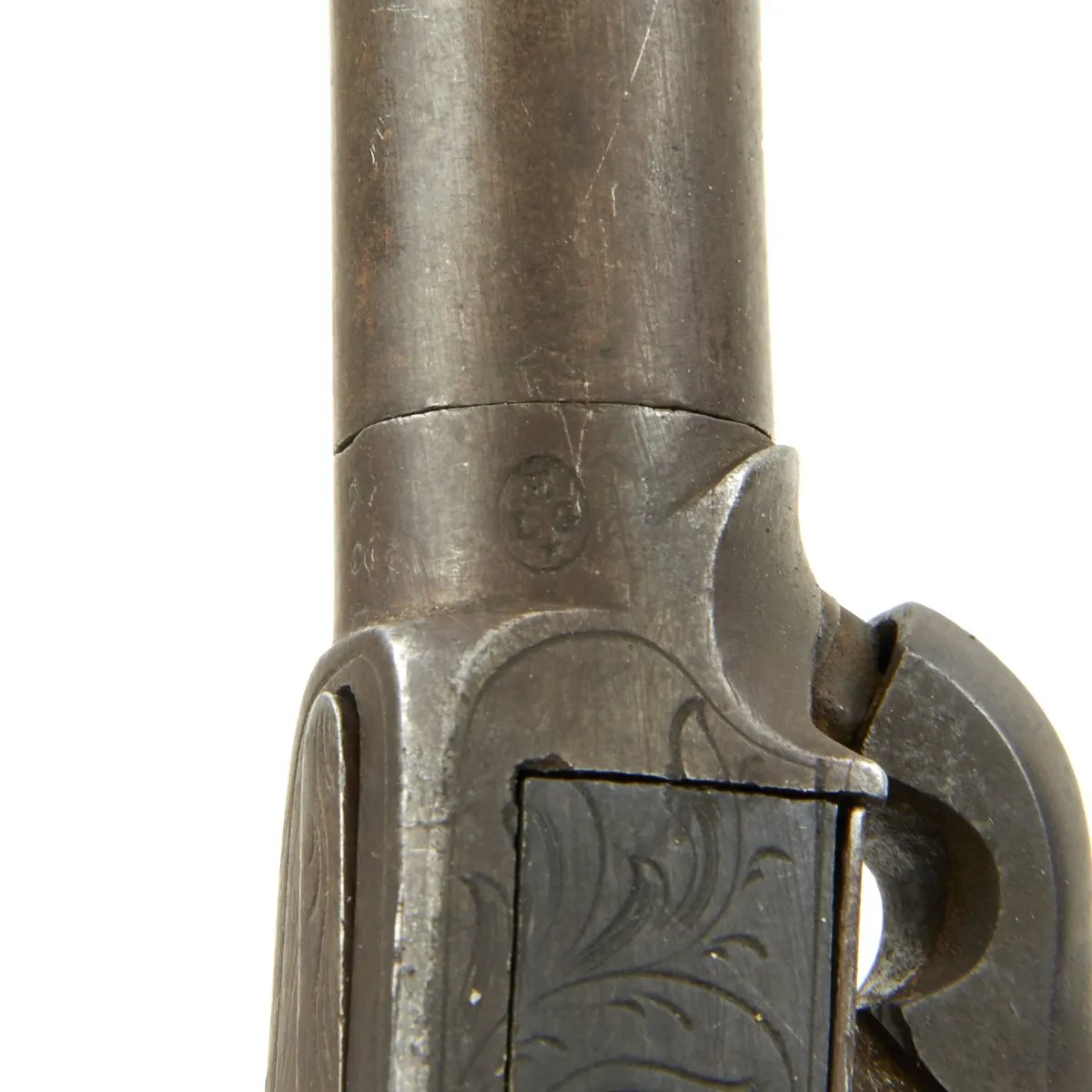 Original Belgian Percussion Pocket Pistol with Liège Proofmark - Circa 1840