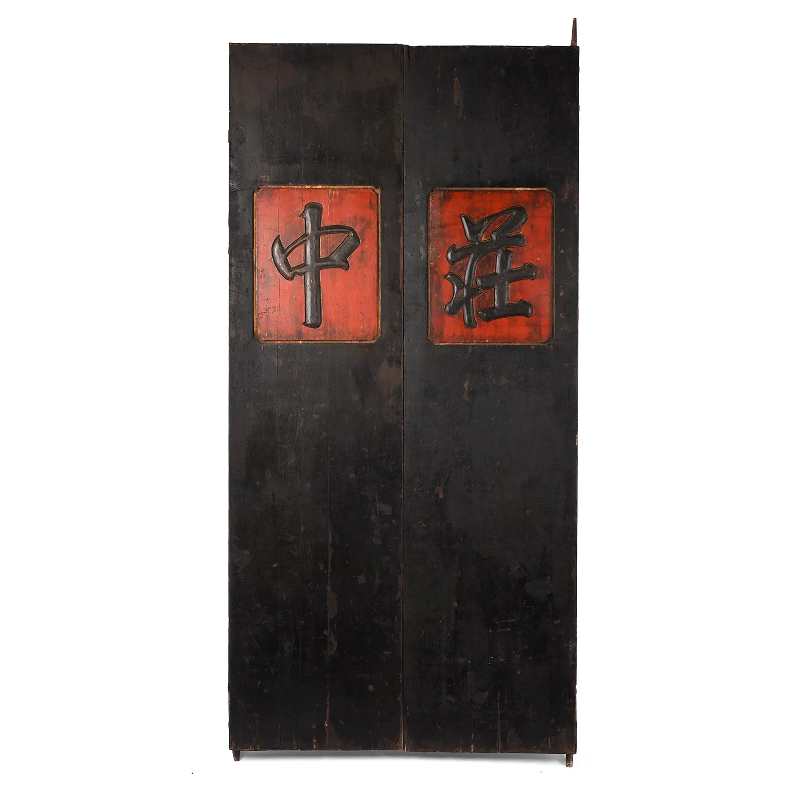 Painted Chinese Bank Doors From Shanxi - 19th Century