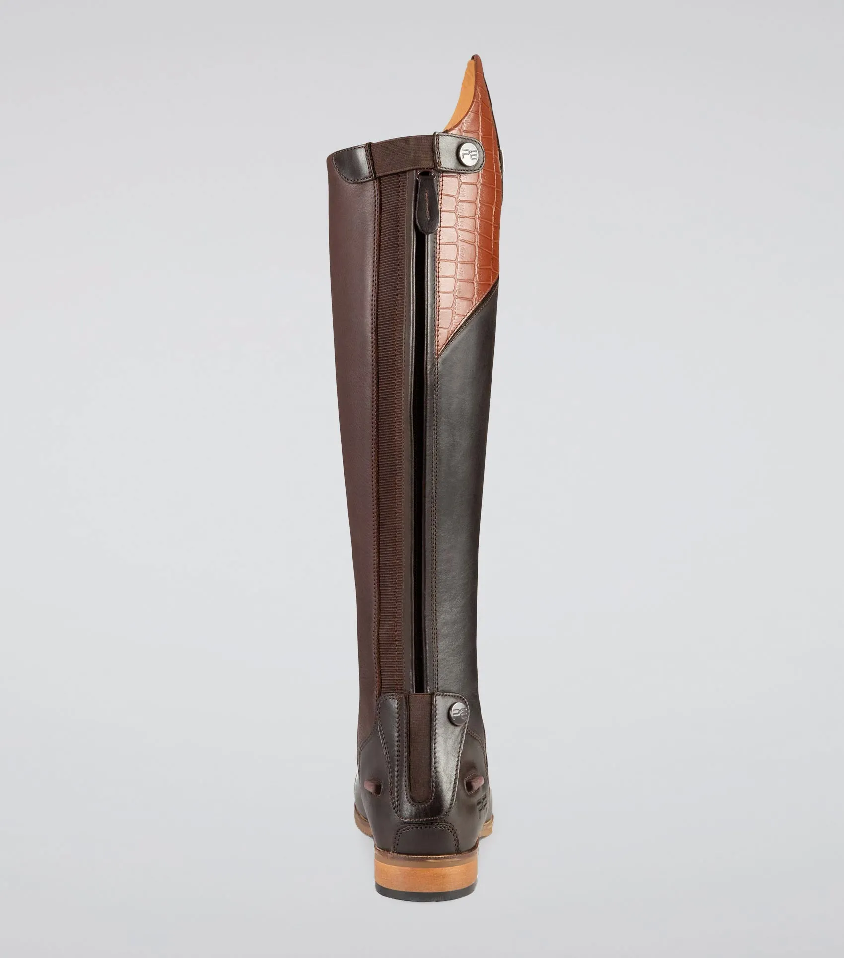 Passaggio Ladies Leather Field Tall Riding Boot Brown (Regular Calf)