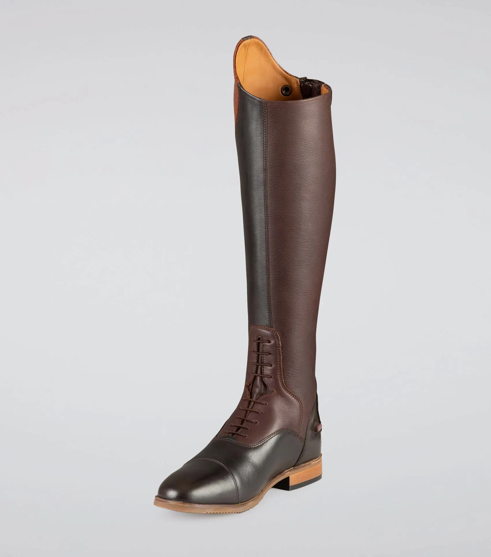 Passaggio Ladies Leather Field Tall Riding Boot Brown (Regular Calf)