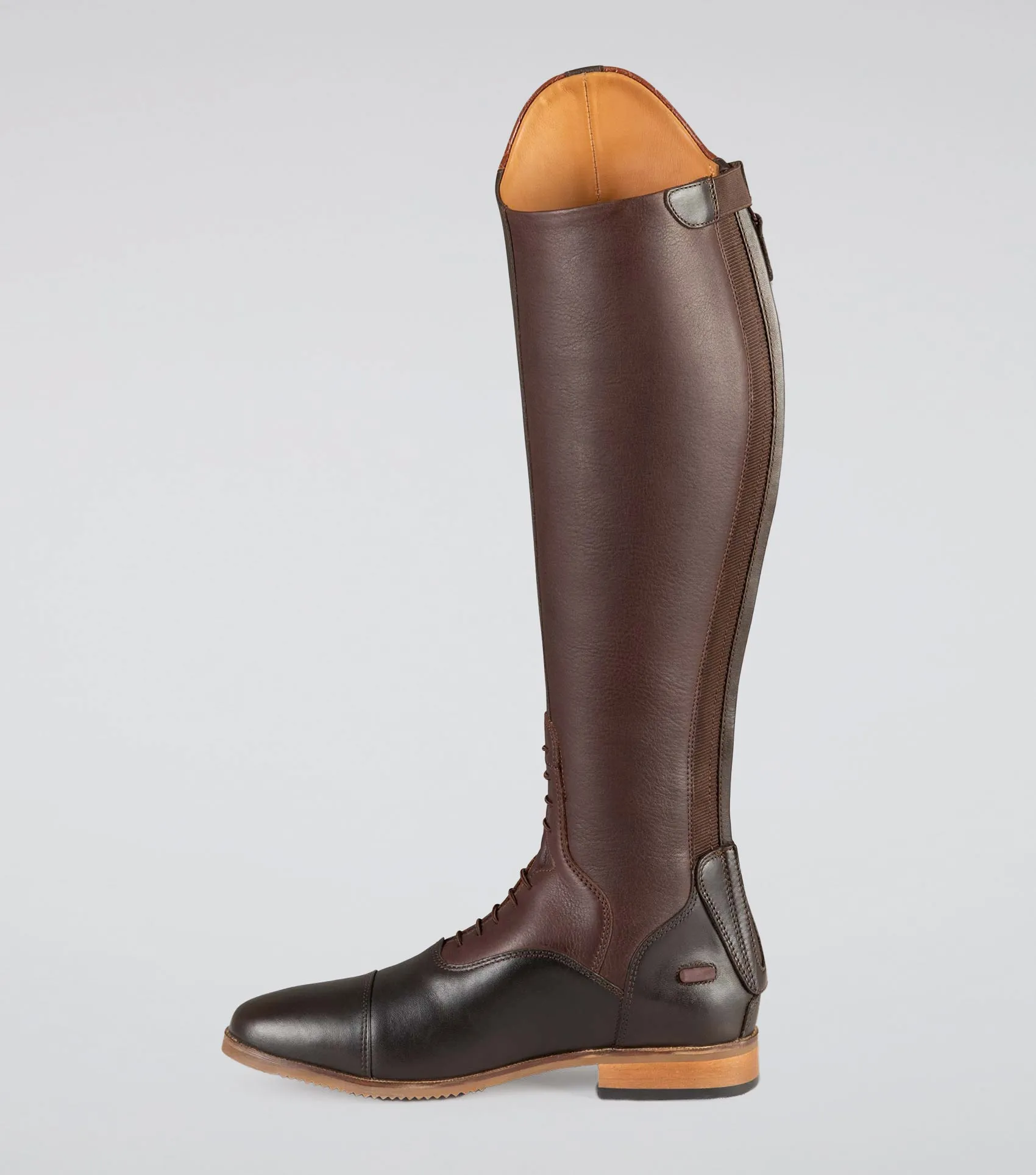 Passaggio Ladies Leather Field Tall Riding Boot Brown (Regular Calf)