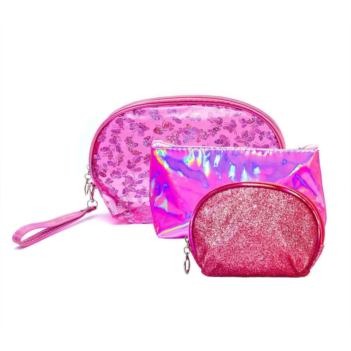 POLKA DOT MAKEUP TOILETRY BAGS MULTIFUNCTION COSMETIC 2PC