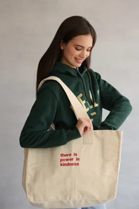 Power in Kindness Heavyweight Shopper Bag