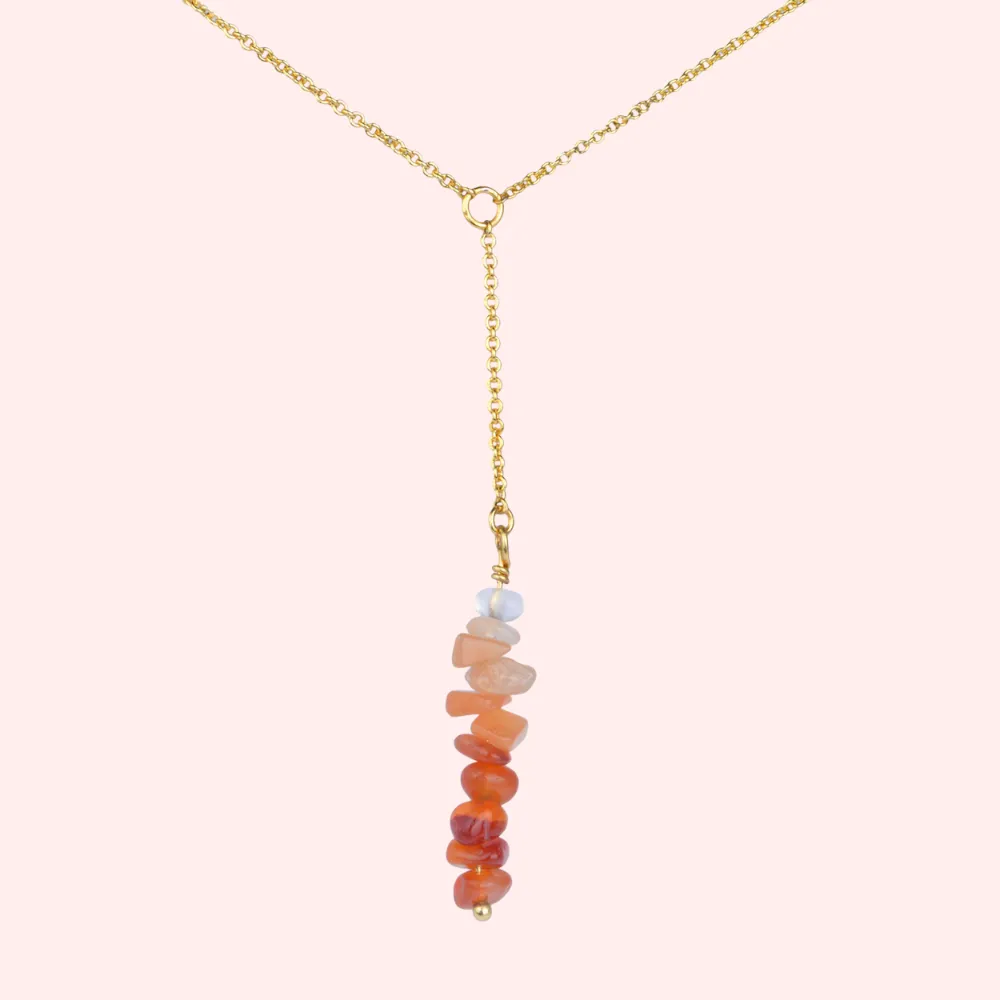 Sacral Chakra Power Stone Necklace