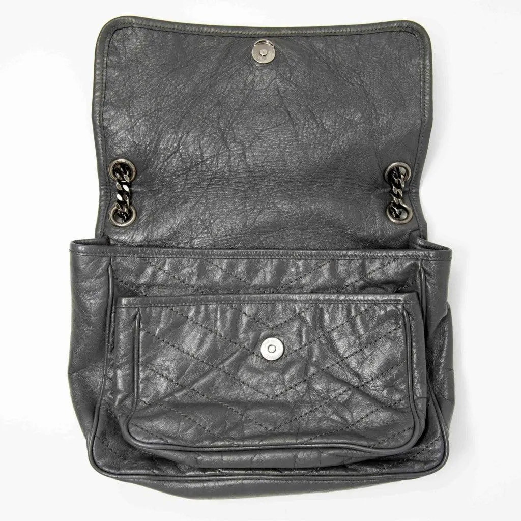 Saint Laurent Grey Medium Niki Bag