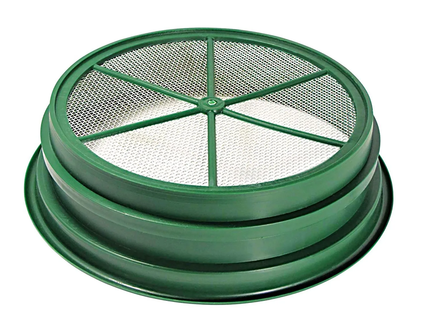 SE GP2-18 Patented 13-1/4&quot; Stackable Sifting Pan, 1/8&rdquo; Mesh Screen