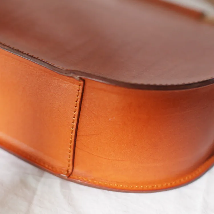 Small Womens Leather Handbags With Wooden Handle Side Bag Purse for Womens