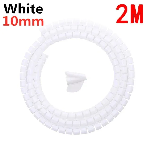Spiral cable wrap|2M/1M Flexible Spiral Cable Wire Protector Cable Organizer