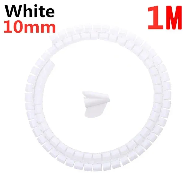 Spiral cable wrap|2M/1M Flexible Spiral Cable Wire Protector Cable Organizer