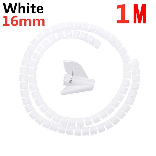 Spiral cable wrap|2M/1M Flexible Spiral Cable Wire Protector Cable Organizer