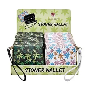 Stoner Wallet All Over Leaf Design