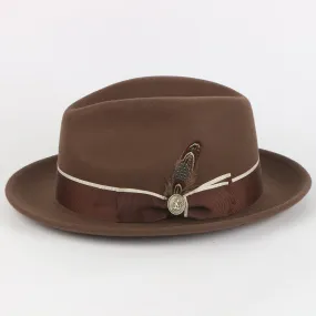 The Bogart Fedora | Felt Hat | Brown