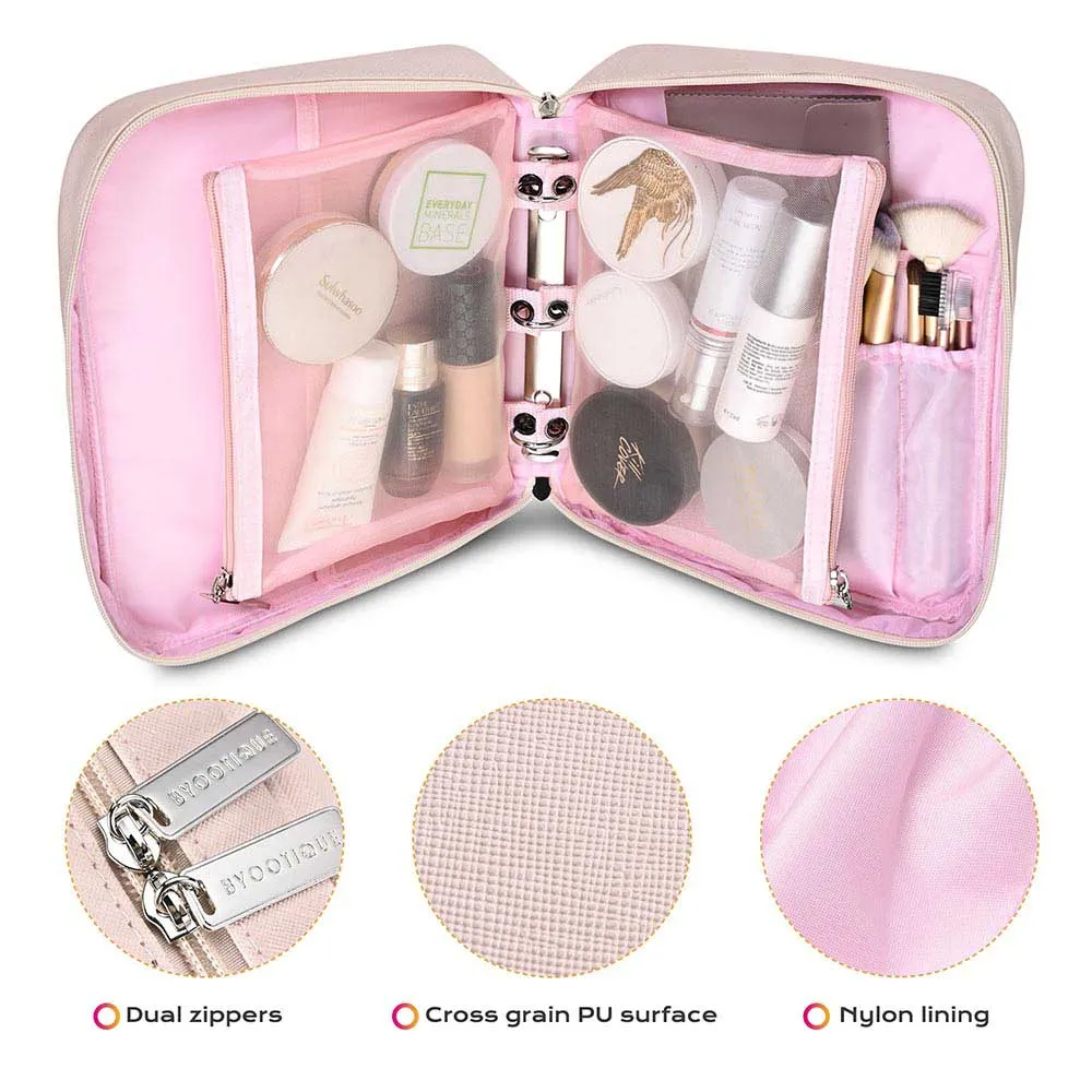 TheLAShop Binder Makeup Bag Cosmetic Pouches A4/Letter Size
