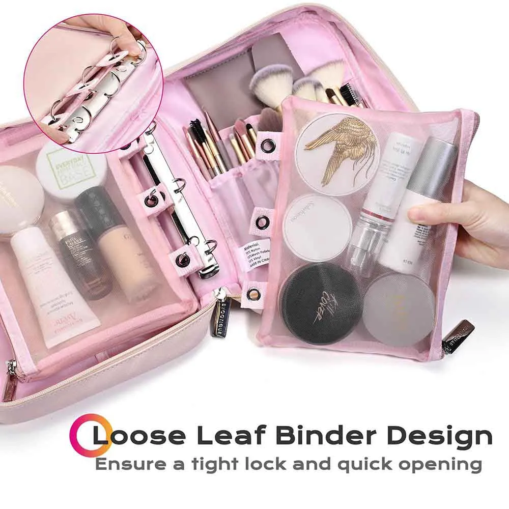 TheLAShop Binder Makeup Bag Cosmetic Pouches A4/Letter Size