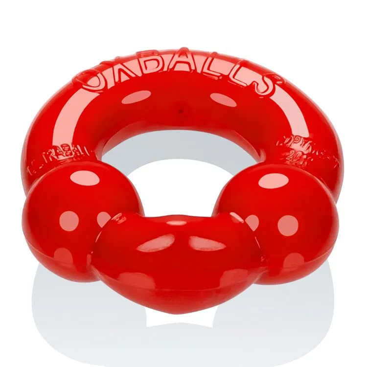 Ultra Balls Cockring 2 Pack SteelRed