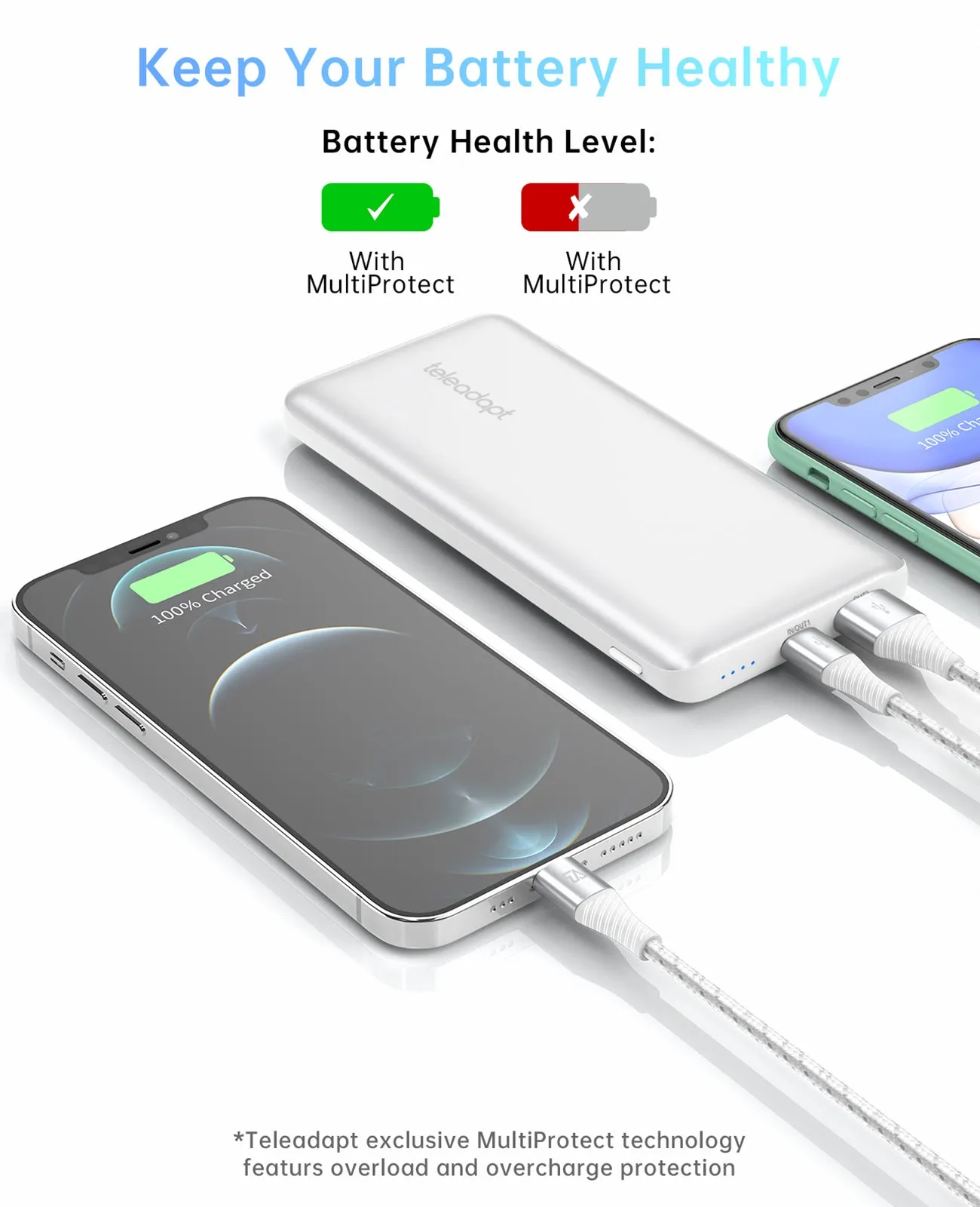 USB C/USB A Power Bank With PD
