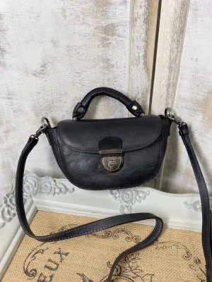 Vintage Womens Small Leather Crossbody Saddle Bag Handbags for Women