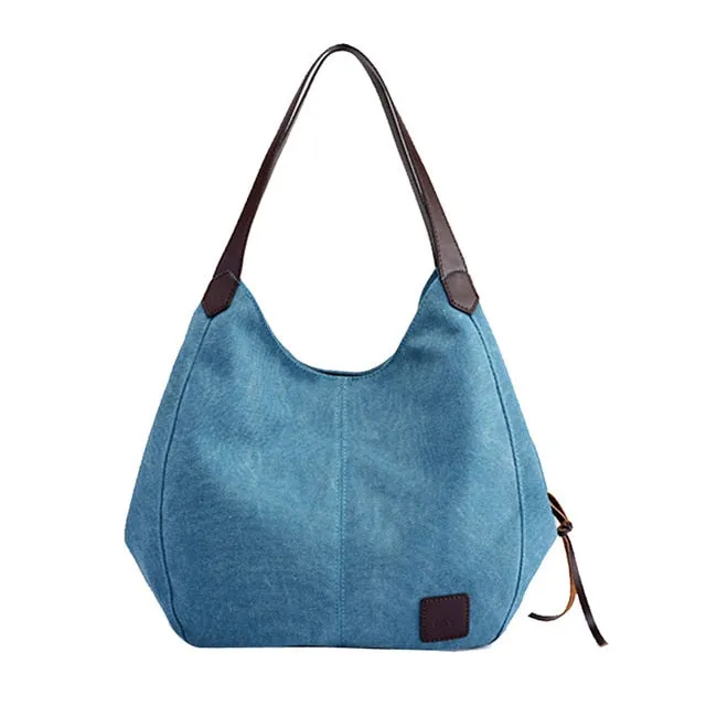 Women's Canvas Handbags Vintage High Quality